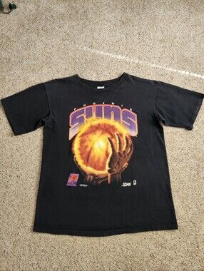 Vintage Phoenix Suns Flamming Basketball Nba Shirt Salem Sportswear
